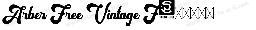 Arber Free Vintage F字体转换